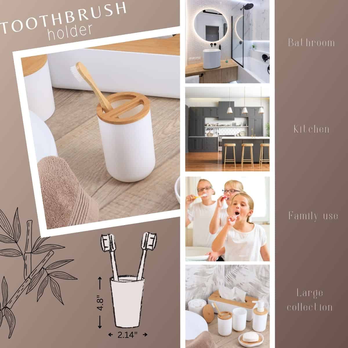 bathroom organizer for toothbrush and toothpaste