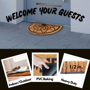 dimensions, materials and other features of the coconut door mat