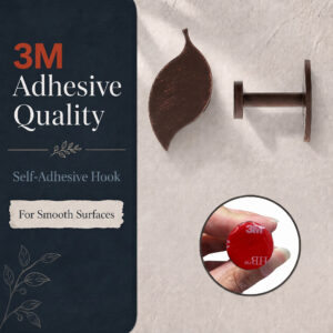 3M self adhesive backing for a heavy duty grip on smooth surfaces, no drilling required