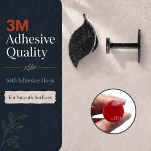 3M self adhesive backing for a heavy duty grip on smooth surfaces, no drilling required