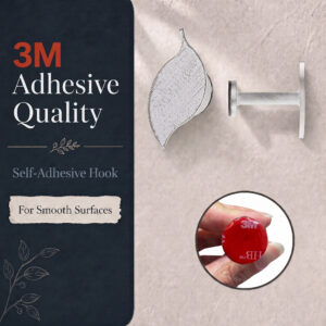3M self adhesive backing for a heavy duty grip on smooth surfaces, no drilling required
