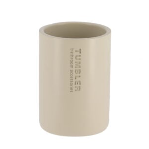 Beige tumbler displayed on a clean white background