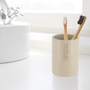 Simple and functional tumbler enhancing bathroom decor
