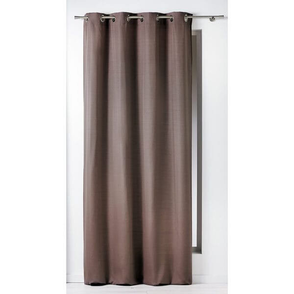 solid mocha brown 100% cotton window curtain 1 panel for large window