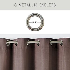 8 metal grommets 1.8" diameter for easy hanging durable rust free stylish