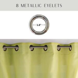 8 metal grommets 1.8" diameter for easy hanging durable rust free stylish
