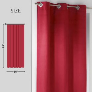 1 large drape size 95x55 for bedroom living room dining room office windows