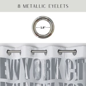 8 metal grommets 1.8" diameter for easy hanging durable rust free stylish