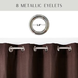 8 metal grommets 1.8" diameter for easy hanging durable rust free stylish