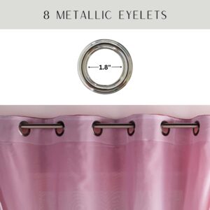 8 metal grommets 1.8" diameter for easy hanging durable rust free stylish