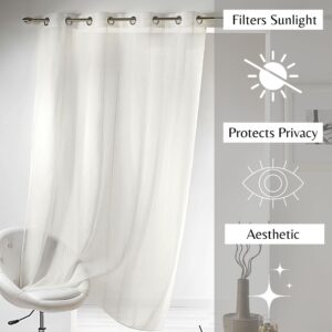 filters sunlight protects privacy aesthetic sheer voile for home decor