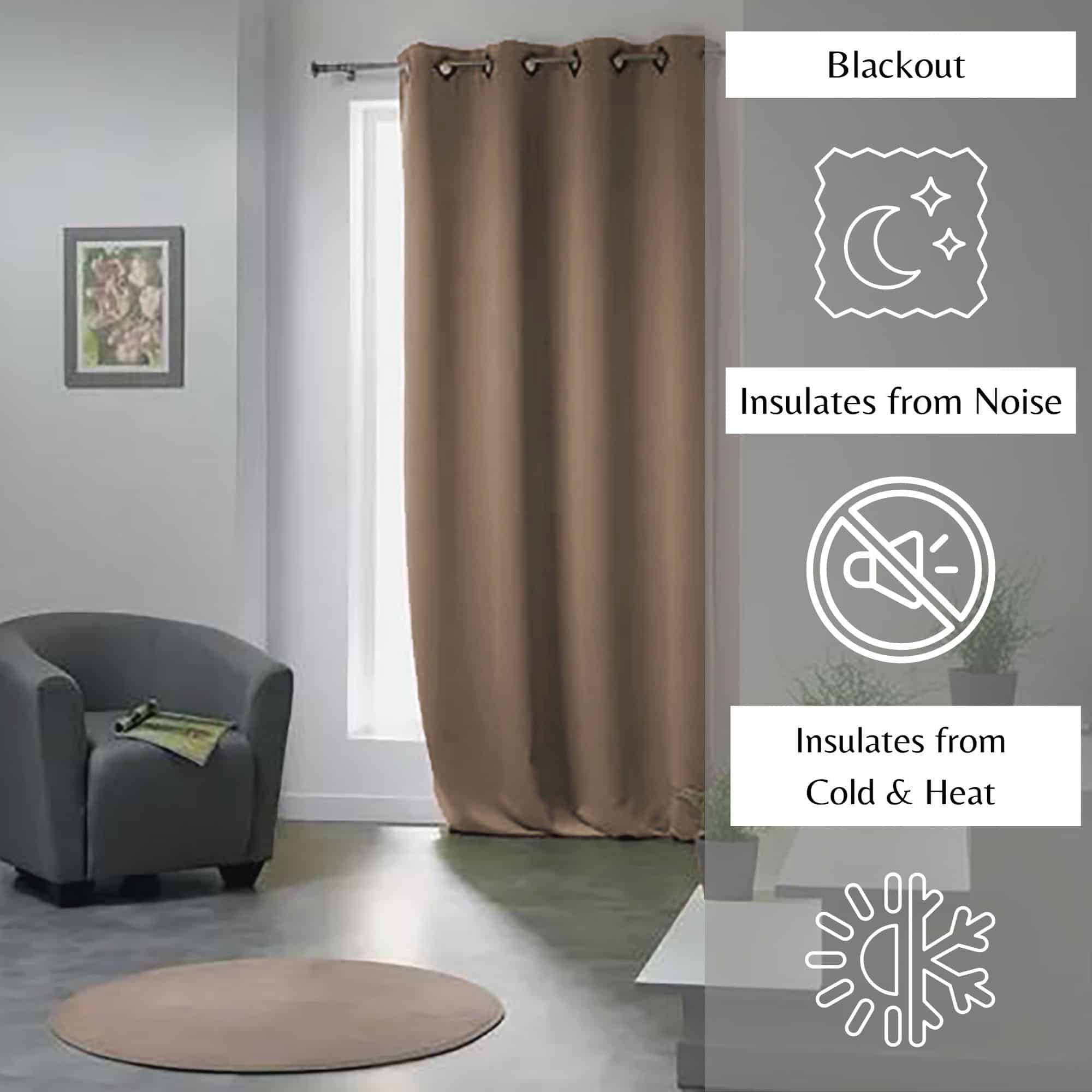 insulates from noise cold heat blackout curtain for interior design