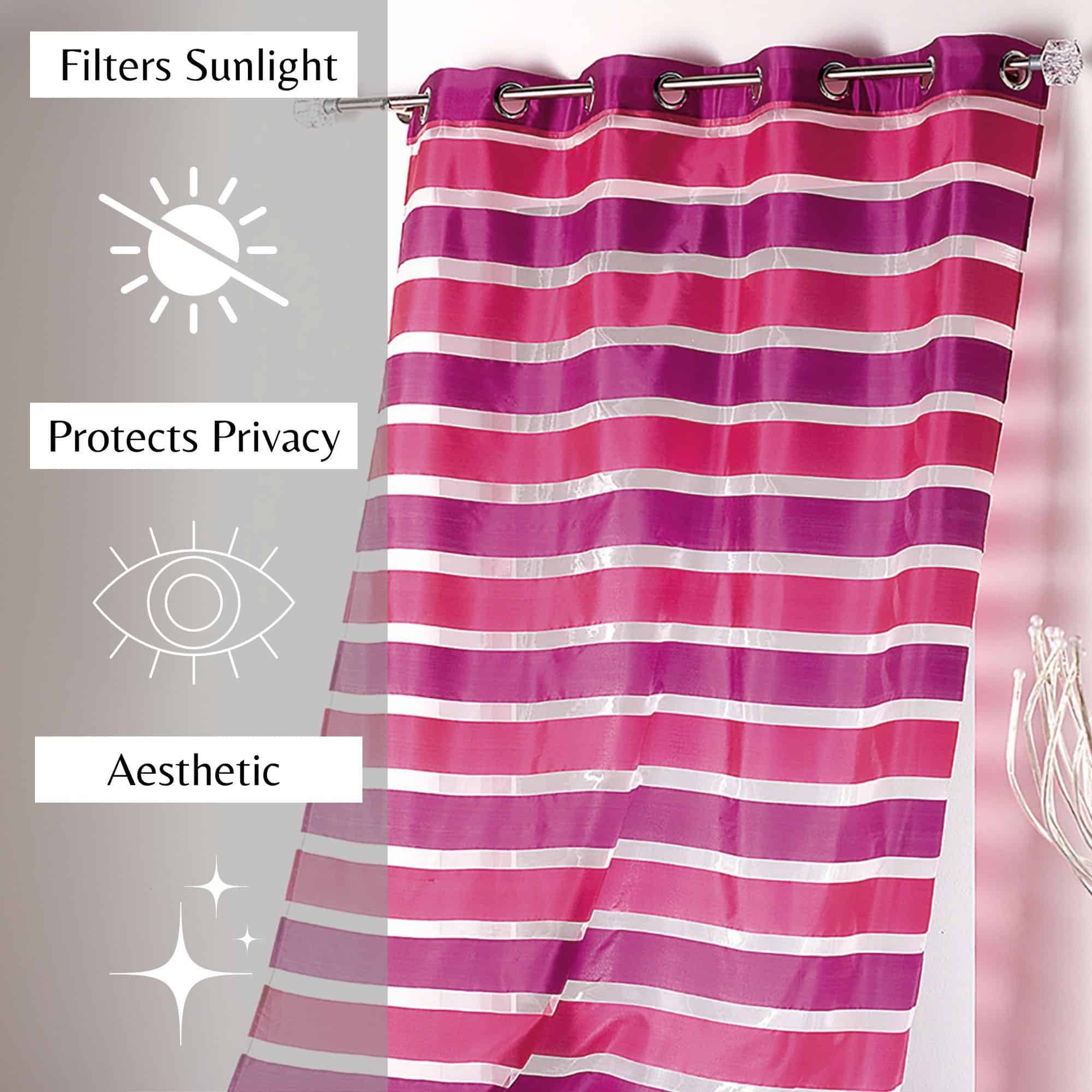 set of 2 filter sunlight protect privacy aesthetic sheer voiles for home decor