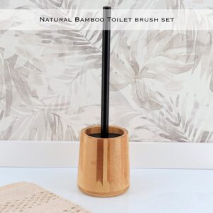 Toilet bowl brush on the floor