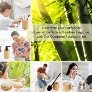 Family daily routine with bamboo accessories in situation