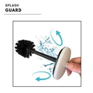 represents the benefits of a splash guard, hygiene and protection