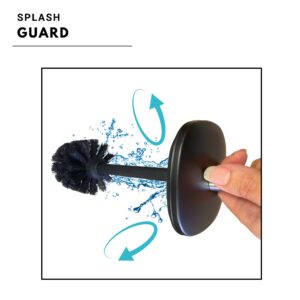 represents the benefits of a splash guard, hygiene and protection
