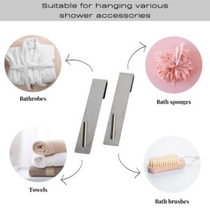 shower hooks for hanging towels, bathrobes, bath sponges, bath brushes, bathroom accessories