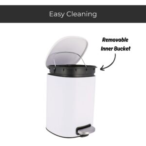 special feature of the garbage bin, a removable inner bucket for easy cleaning