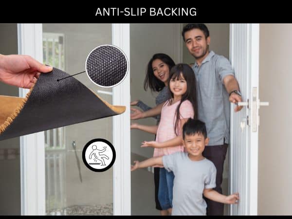 anti-slip backing