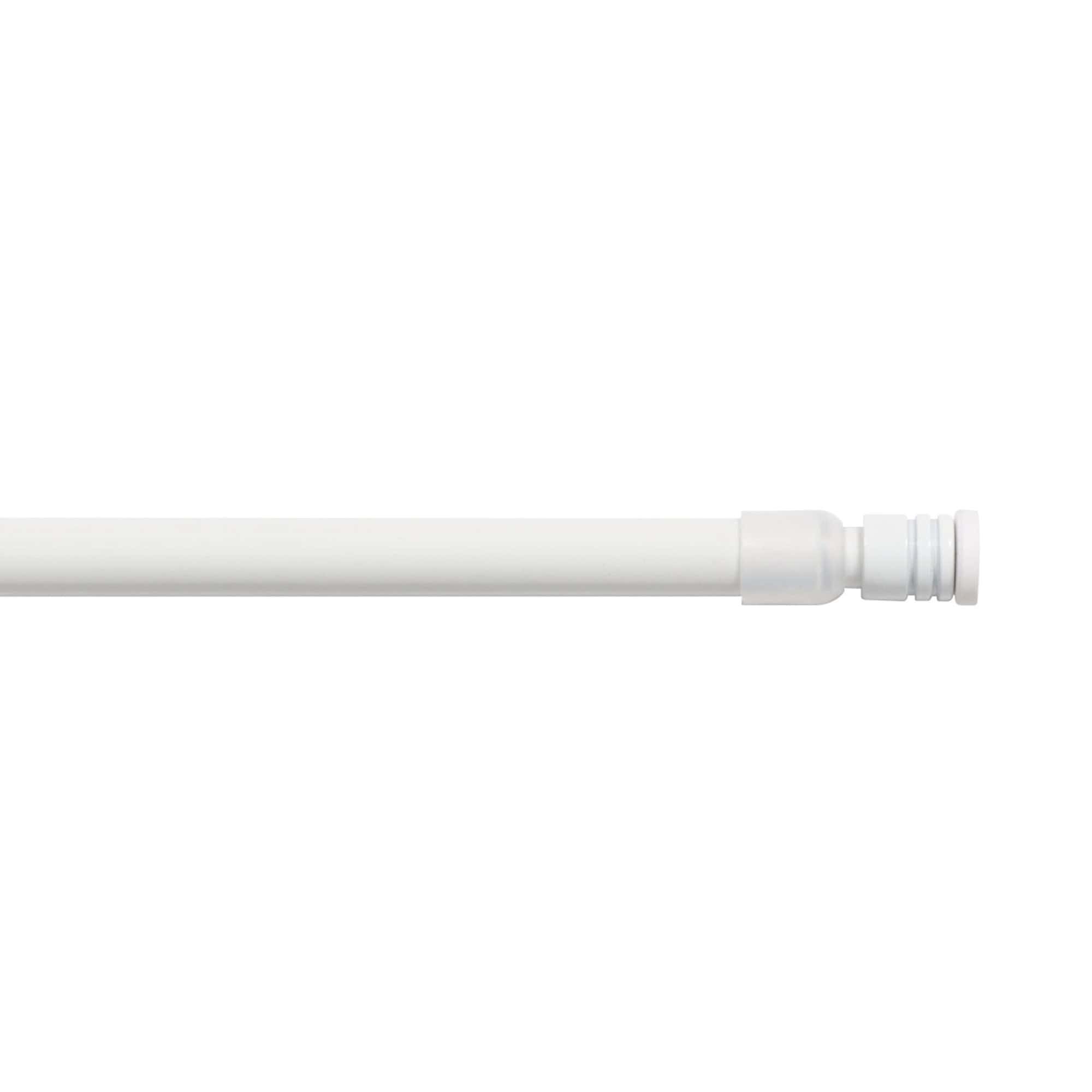 white tension rod in detail