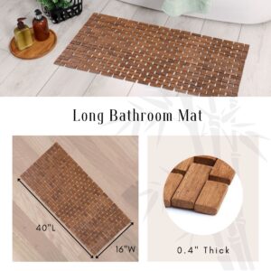 Long bathroom mat dimensions and thickness