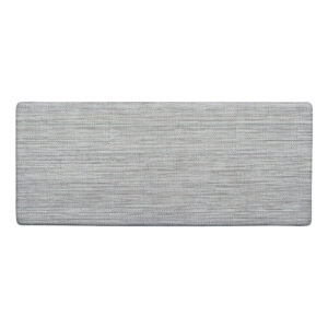 gray anti-fatigue kitchen runner rug on white background