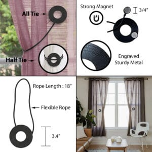 tieback features and size