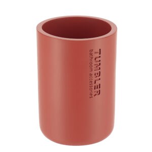 Terracotta tumbler displayed on a clean white background