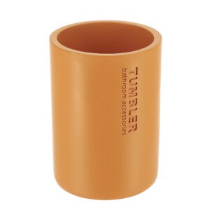 Mustard yellow tumbler displayed on a clean white background