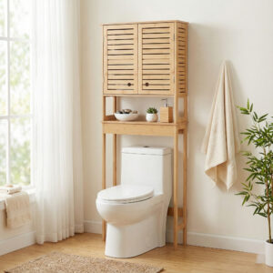 Over-The-Toilet Cabinet in a Stylish Bathroom Setting