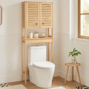 Over-The-Toilet Cabinet in a Stylish Bathroom Setting