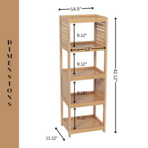 A labeled diagram displaying the shelf’s height, width, and depth.