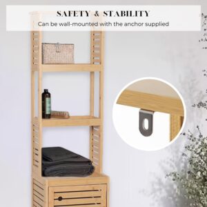 Wall-Mount Safety Feature for Bamboo Cabinet