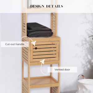 Design Details of Bamboo Storage Cabinet - Handle and Door