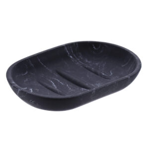 Black Marble Resin Hand Soap Dish