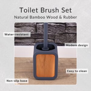 Features of the toilet brush holder: water-resistant, modern design, non-slip base