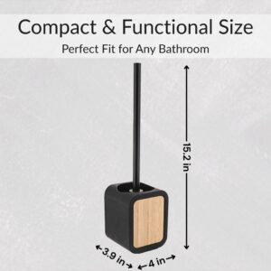 Compact toilet brush dimensions 15.2 x 4 x 3.9 inches