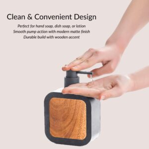 Modern soap dispenser with easy pump action and matte finish for soap or lotion