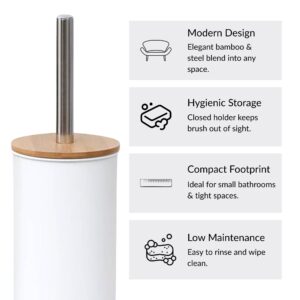 Toilet brush details with modern design, hygienic storage, compact footprint, low maintenance