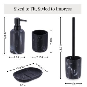 Dimensions of each piece in bathroom set