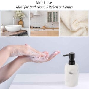 Multi-use soap dispenser for bathroom, kitchen, or vanity