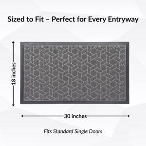 Geometric doormat size 30x18 inches – fits single doors