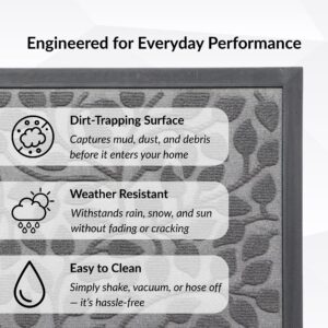Doormat features – dirt-trapping surface, weather resistance, easy to clean