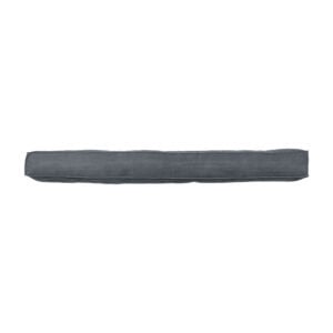 Corduroy door draft stopper in Graphite Gray color, full product view on white background