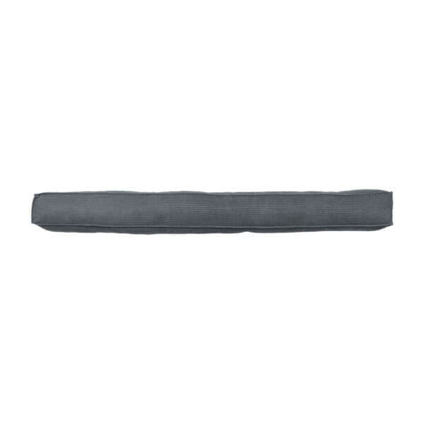 Corduroy door draft stopper in Graphite Gray color, full product view on white background