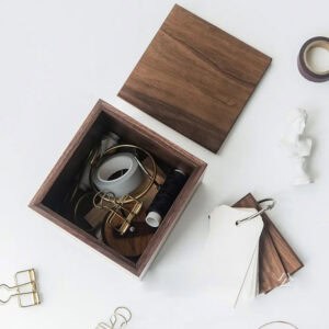 Acacia wood box