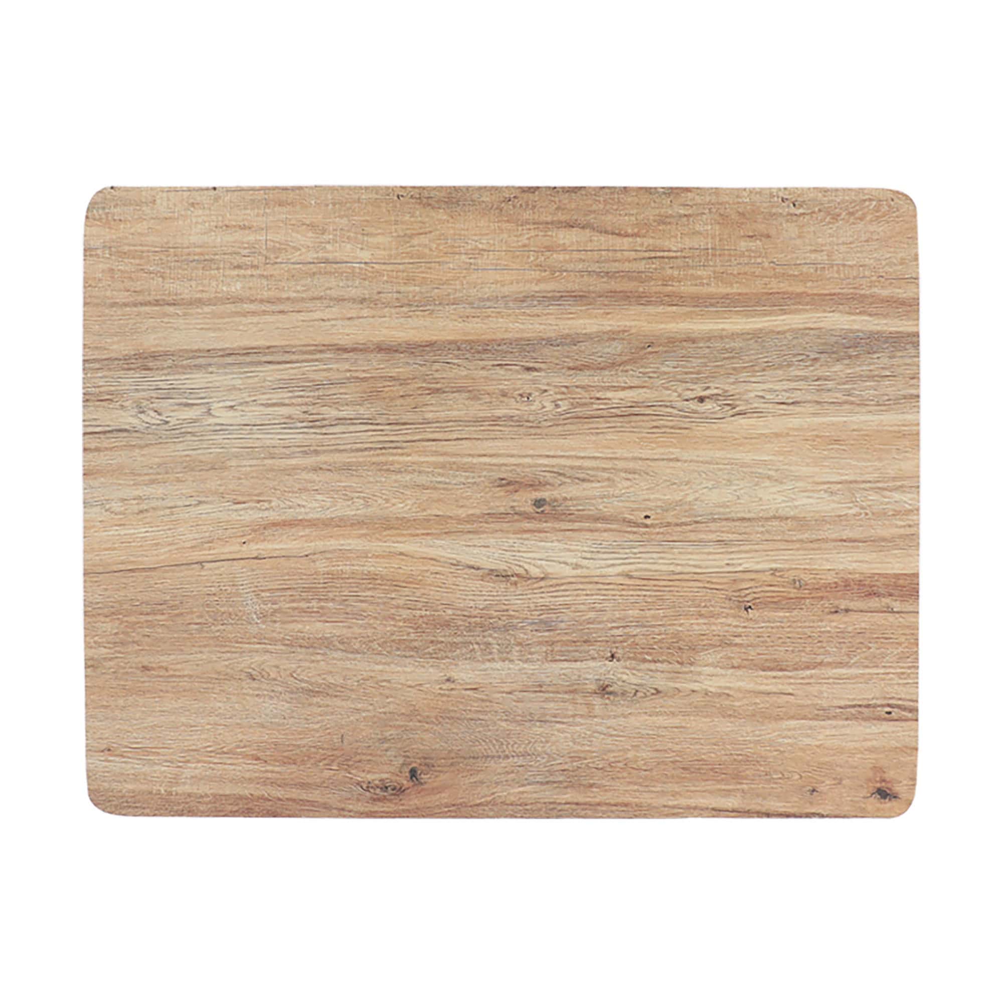 Oak Wood bath mat 24x18 — front view — Evideco
