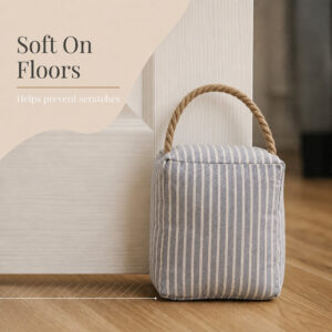 Diagram showing the soft fabric base that won't scratch floors